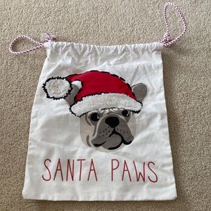 Santa Paws Drawstring bag